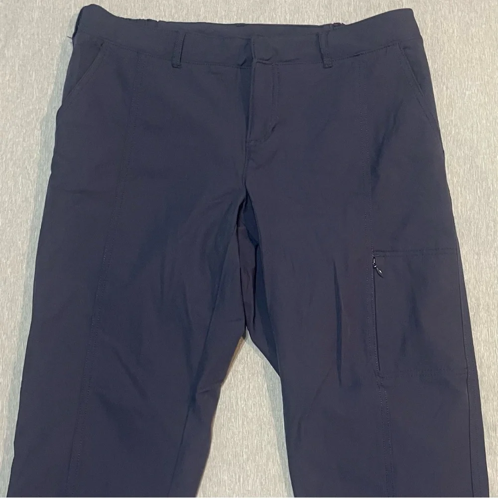 Kirkland Signature Travel Pants Size 10 Navy Blue Ankle Stretch Lightweight - Picture 3 of 11